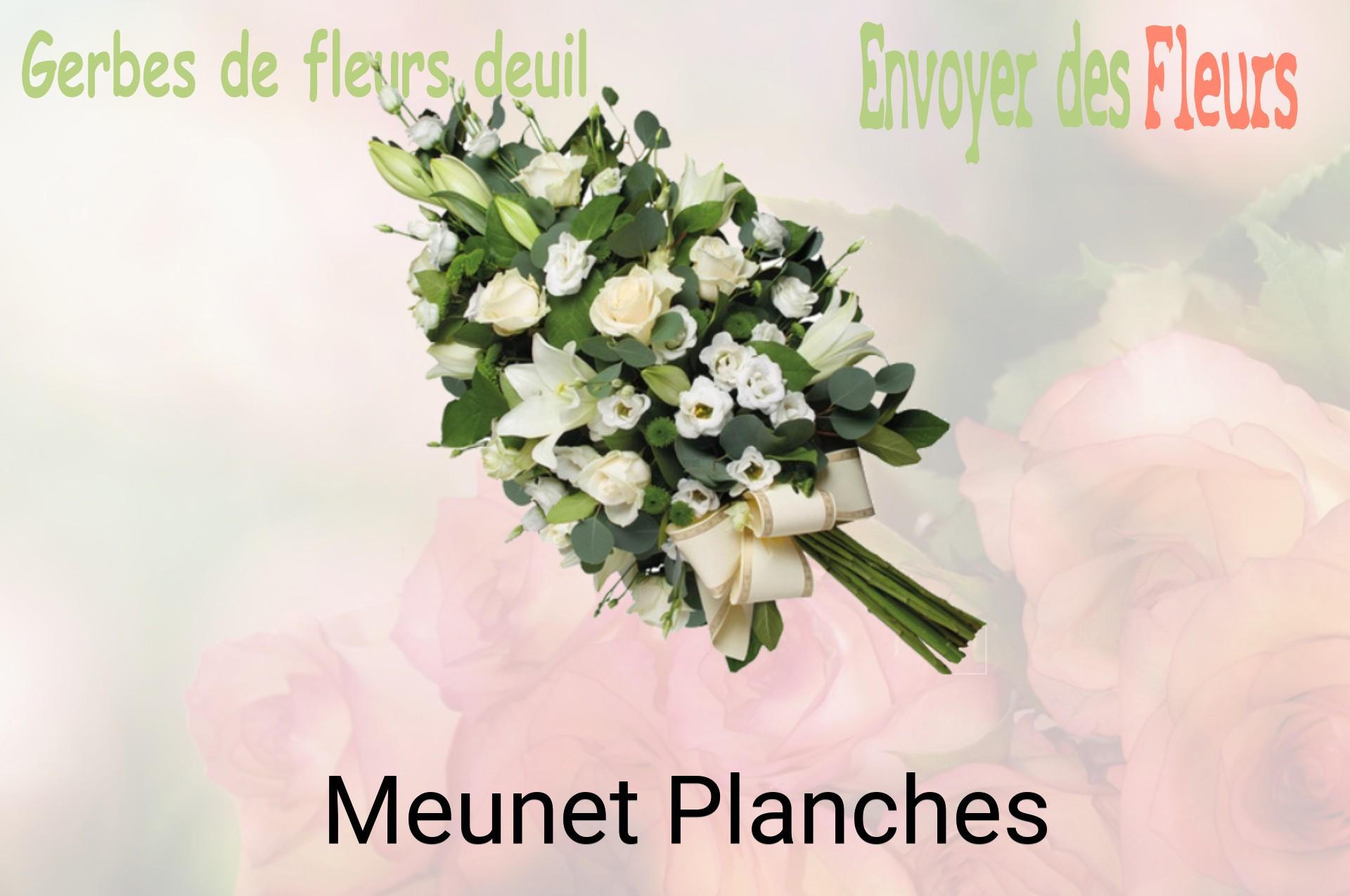 Gerbe de fleurs de deuil livrée à Meunet-Planches